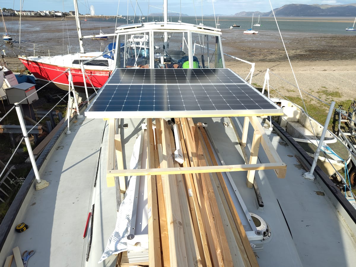 Building a solar farm on our boat