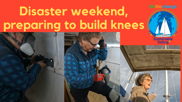 New video: A disaster of a weekend, breaking things as we prepare to build knees to take rigging loads