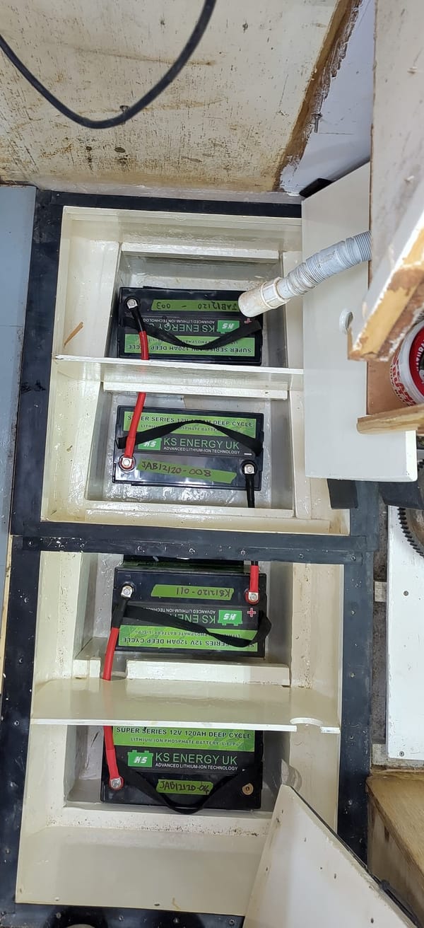 First 48V Battery bank connections