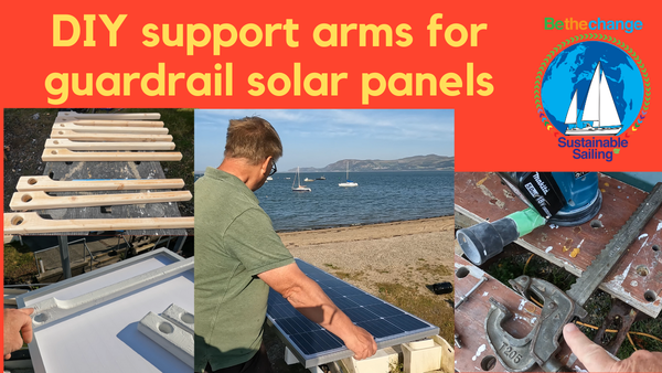 New Video: DIY support arms for guardrail mounted 175 watt solar panels